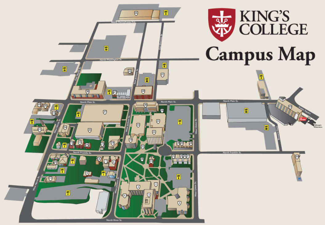 King's Campus Map 2021
